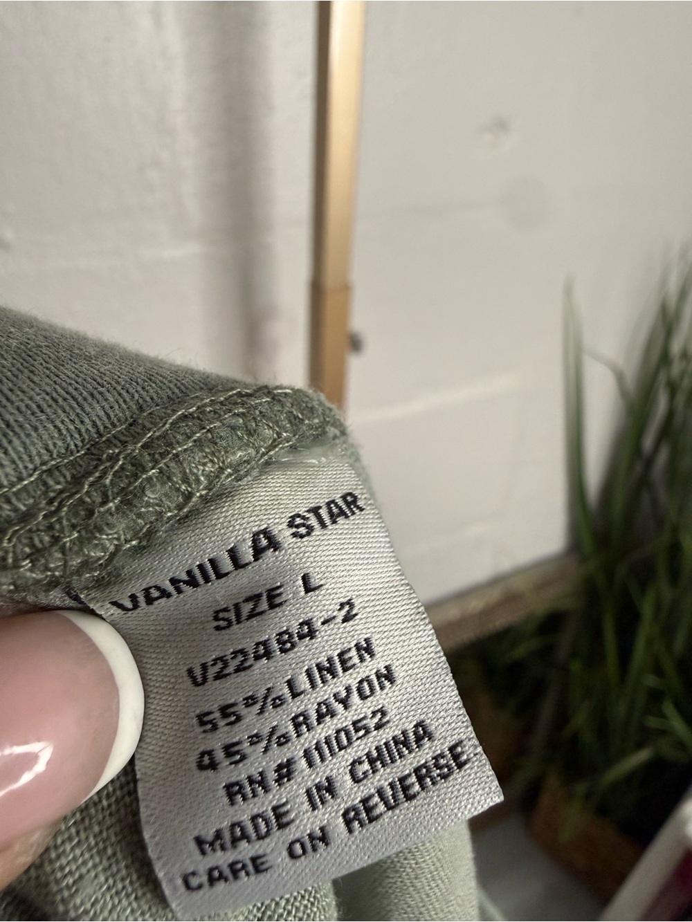 💟 Vanilla Star 🌿 Sage Green Linen Blend Jogger Pants - Picture 6 of 6
